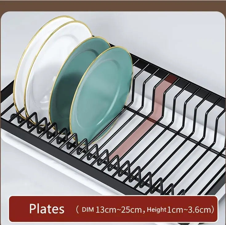 3-Tier Dish Drying Rack – Space-Saving Kitchen Counter Organizer