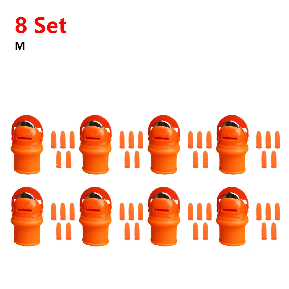 Silicone Finger Cutting Protector with Blade – Garden Harvest Thumb Knife for Vegetables & Plants