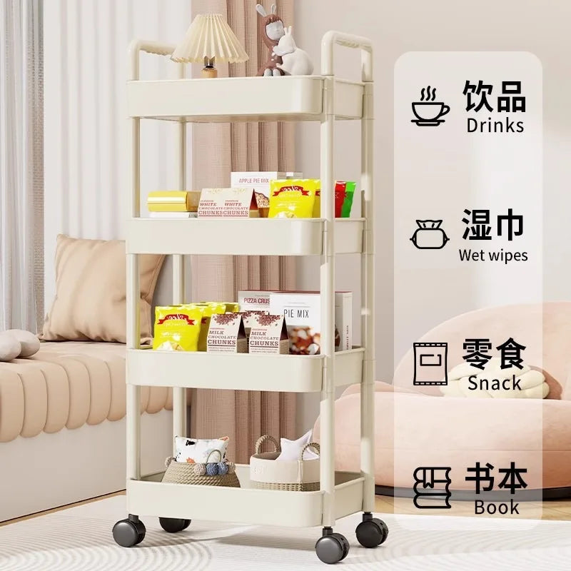 Storage Trolley – Multi-Layer Rolling Organizer with Handle