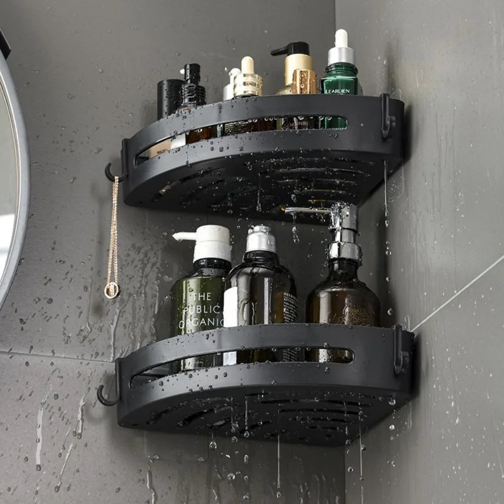 Adhesive Shower Shelf – No-Drill Waterproof Bathroom Organizer (1–3 PCS)