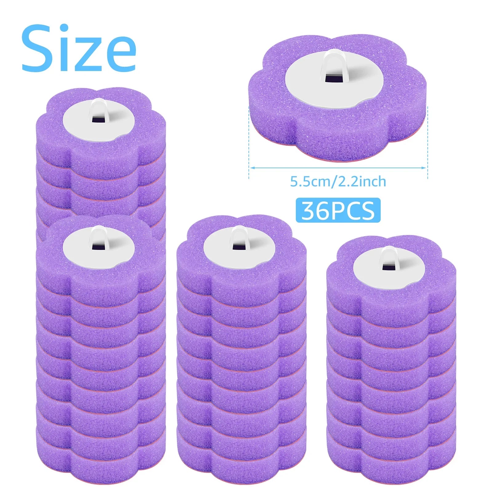 Disposable Toilet Brush Kit with Long Handle – 18/36 Refill Heads | Hygienic 360° Deep Cleaning Bathroom Set