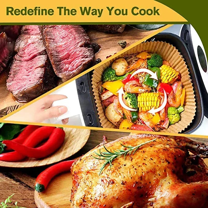 50/100/200Pcs Air Fryer Baking Paper Non-Stick