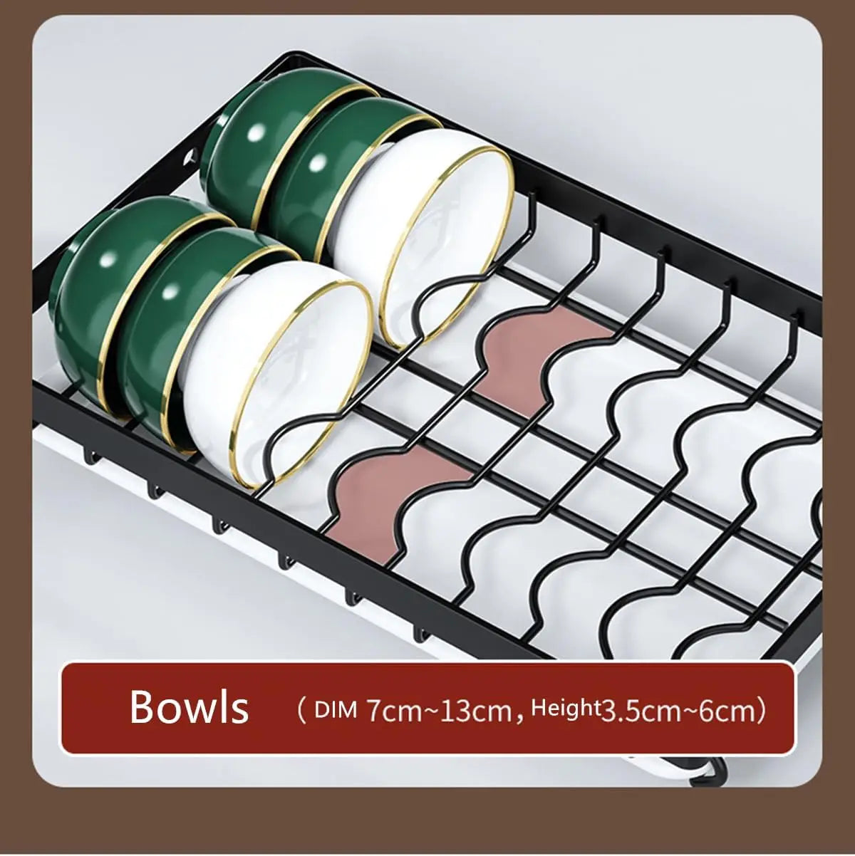 3-Tier Dish Drying Rack – Space-Saving Kitchen Counter Organizer