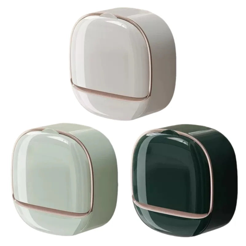 Waterproof Shower Soap Dish with Drainage – Wall-Mounted Hanging Soap Storage Holder