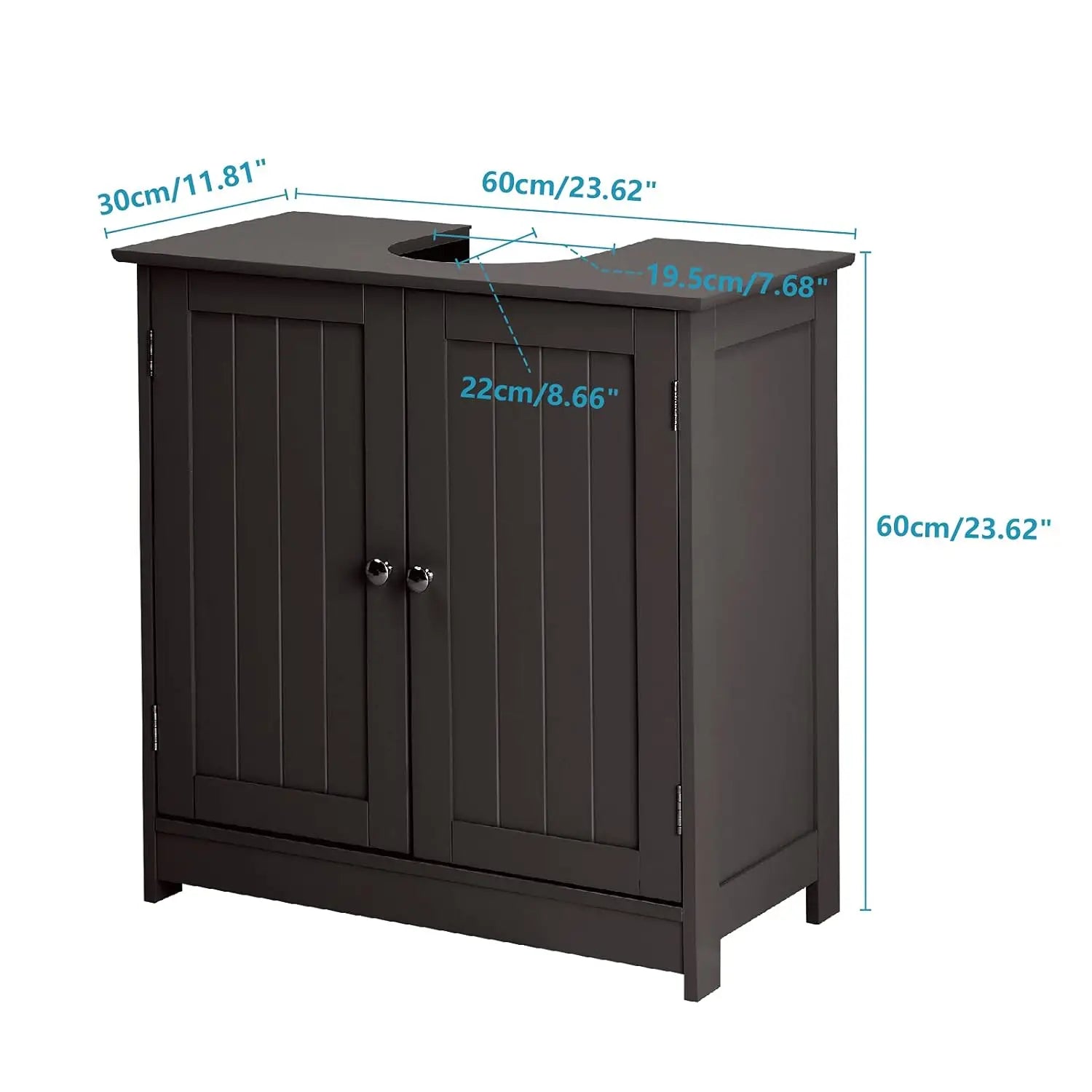 Pedestal Sink Storage Cabinet – Space-Saving Bathroom Vanity with Adjustable Shelf