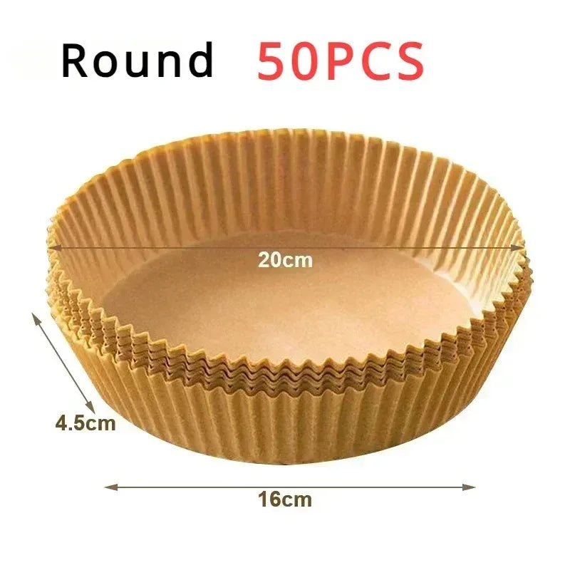 50/100/200Pcs Air Fryer Baking Paper Non-Stick