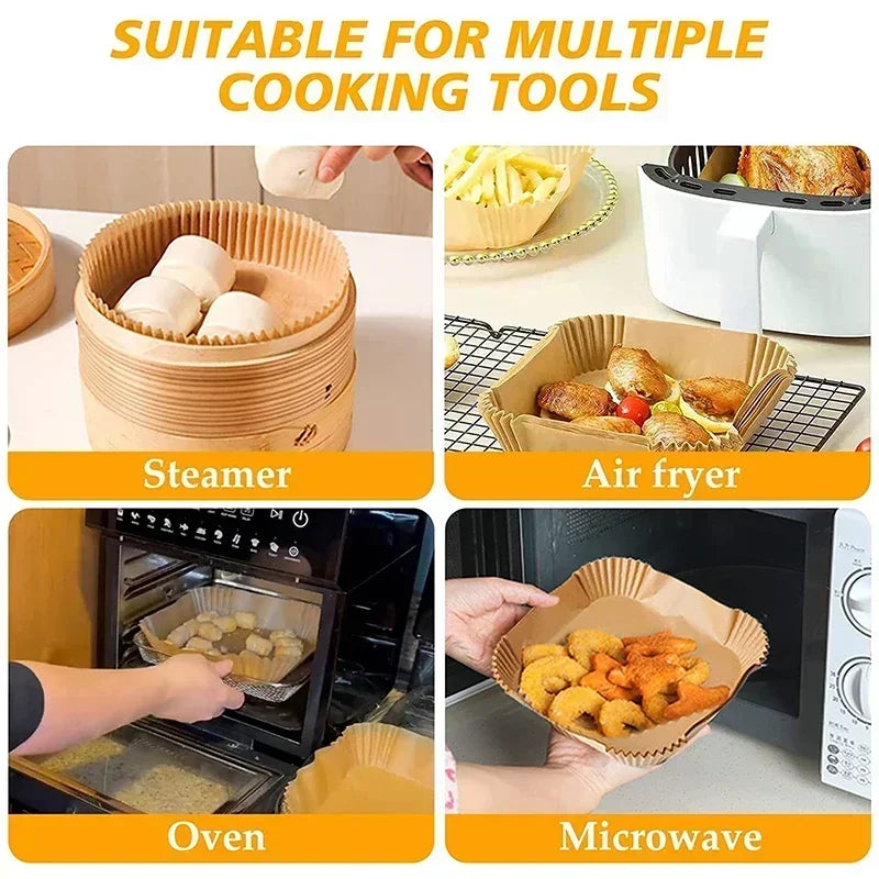 50/100/200Pcs Air Fryer Baking Paper Non-Stick