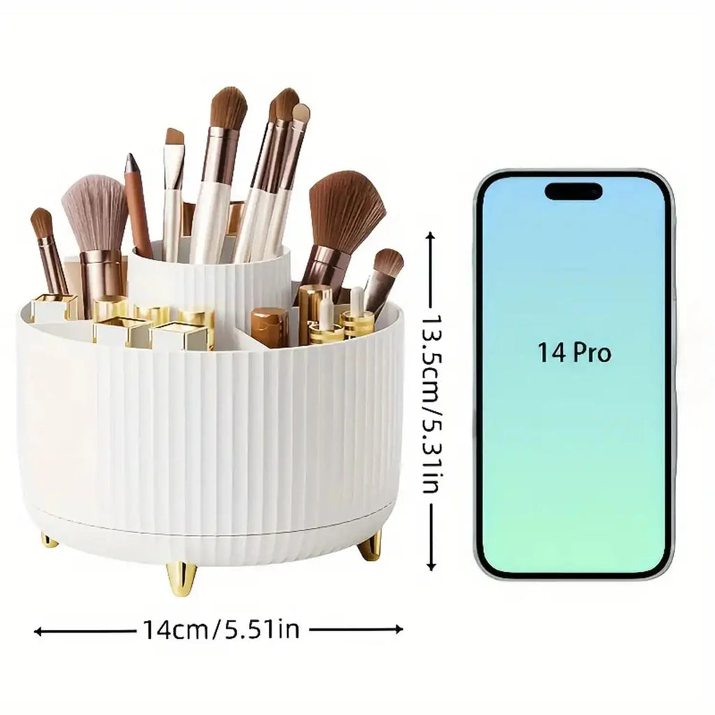 Rotating Makeup Organizer – 360° Easy Access Storage