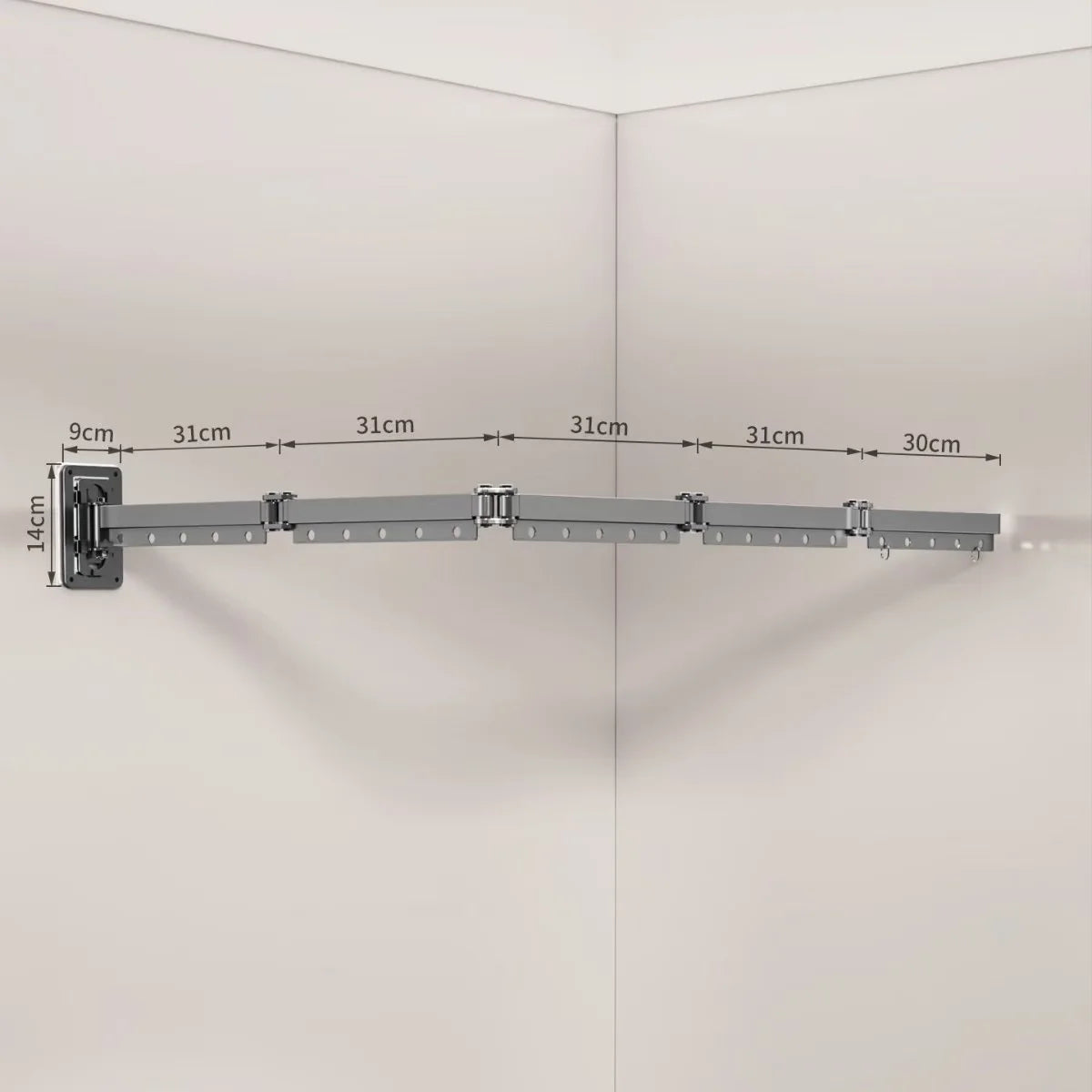 Folding Shower Curtain Set – Space-Saving Dry & Wet Separation