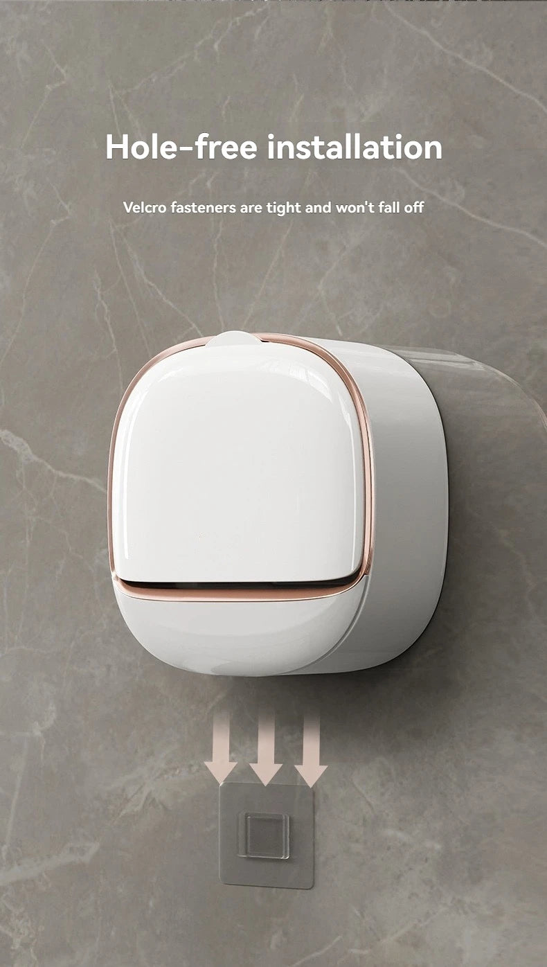 Waterproof Shower Soap Dish with Drainage – Wall-Mounted Hanging Soap Storage Holder