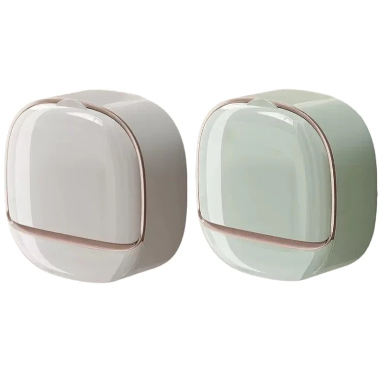 Waterproof Shower Soap Dish with Drainage – Wall-Mounted Hanging Soap Storage Holder