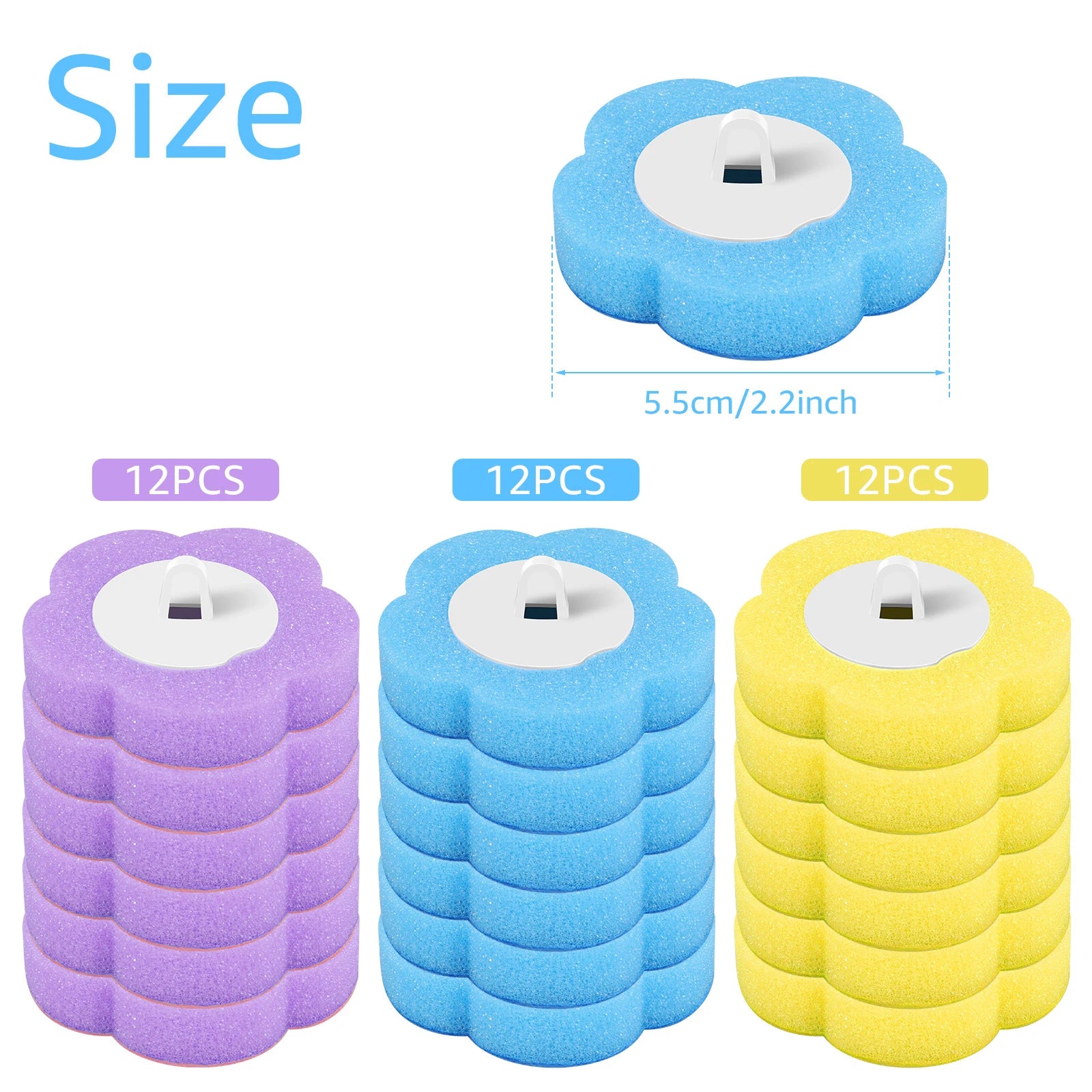 Disposable Toilet Brush Kit with Long Handle – 18/36 Refill Heads | Hygienic 360° Deep Cleaning Bathroom Set