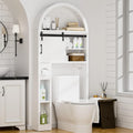 Freestanding Over Toilet Storage Cabinet – Bathroom Shelf Organizer with Multi-Level Storage