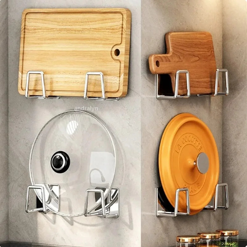 1-8pcs Kitchen Sponge holder Self Adhesive Sink Sponges Drain Drying Rack Wall Hooks Organizer bathroom Storage Rack