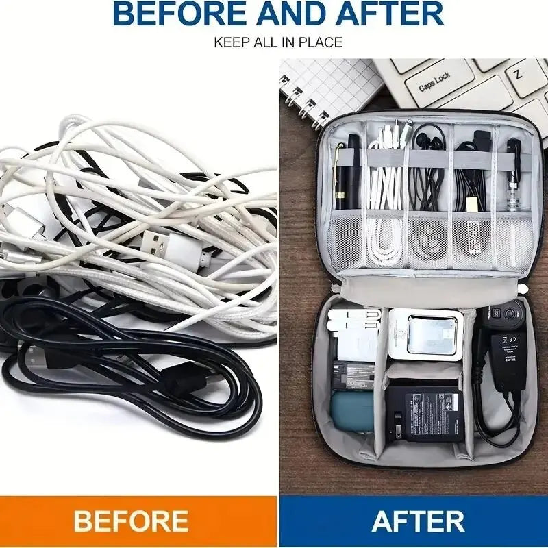 Cable Storage Bag – Portable Organizer for Electronics & Accessories