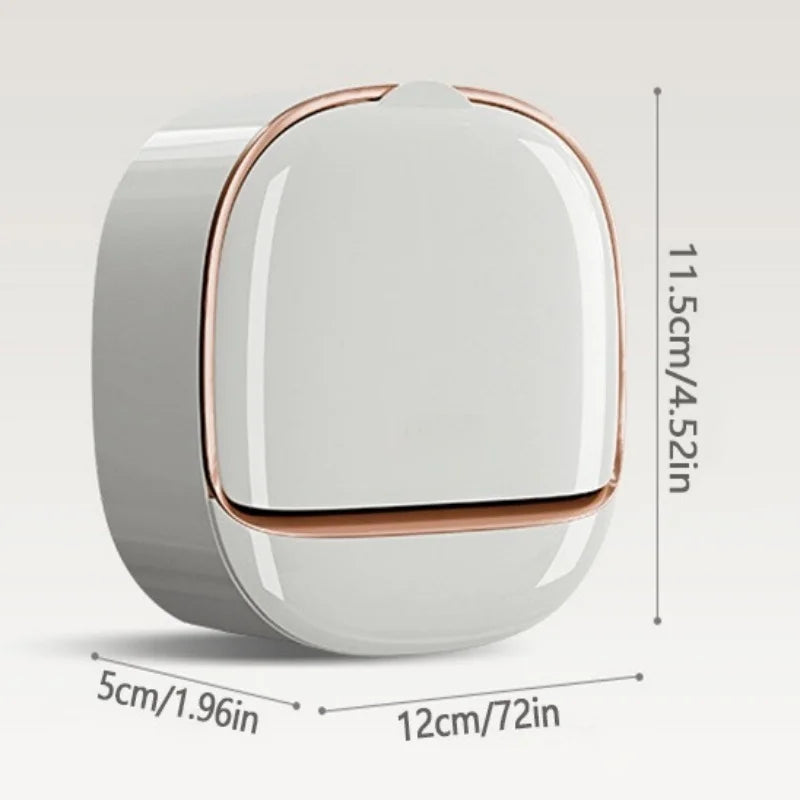 Waterproof Shower Soap Dish with Drainage – Wall-Mounted Hanging Soap Storage Holder