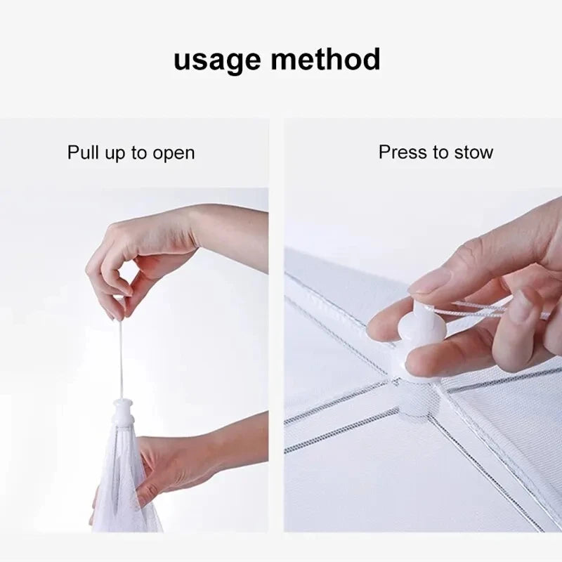 Foldable Mesh Food Cover – Pop-Up Insect Protection for Meals