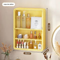 Multi-Layer Transparent Bathroom Organizer Cabinet – No-Drill Cosmetic Storage