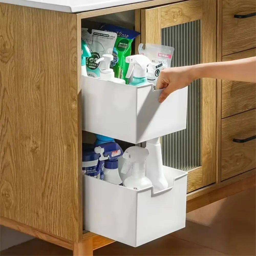 Sliding Cabinet Drawer Organizer – Pull-Out Space Saving Storage
