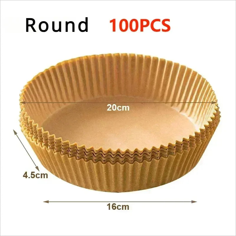 50/100/200Pcs Air Fryer Baking Paper Non-Stick