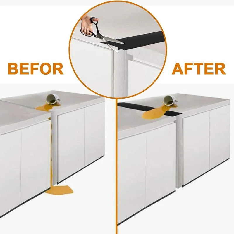 Complete Stove Gap Protection Set (2-Piece, Heat-Resistant Silicone)