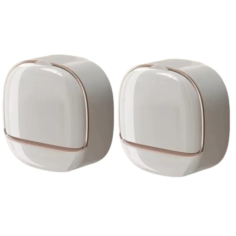 Waterproof Shower Soap Dish with Drainage – Wall-Mounted Hanging Soap Storage Holder