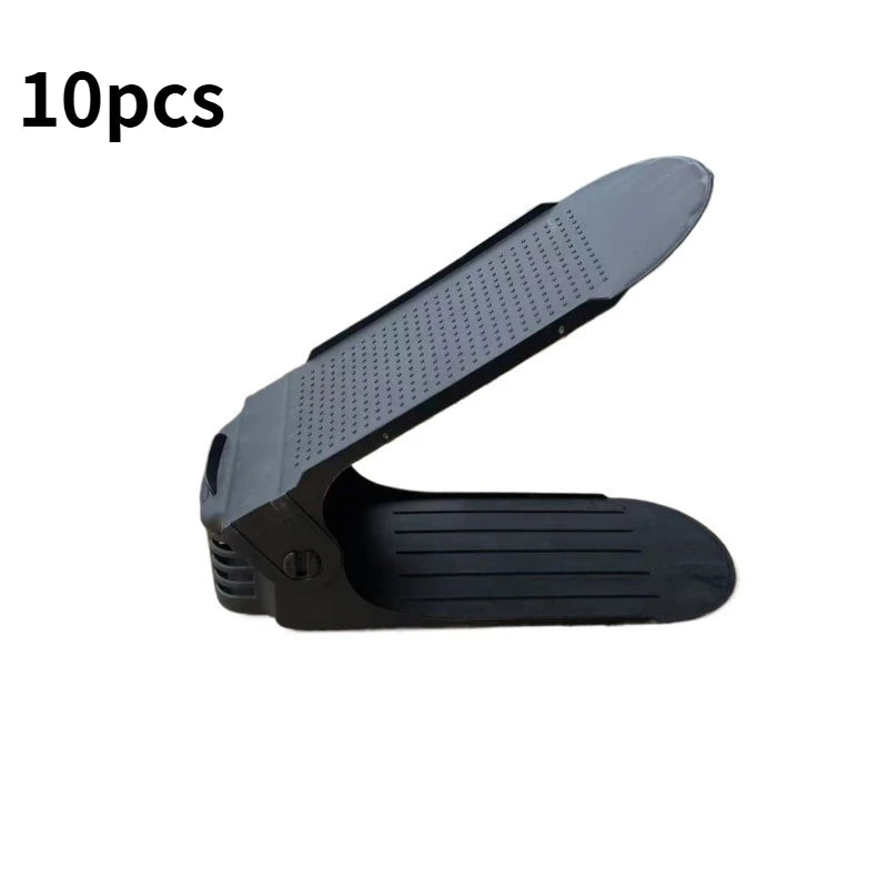 10Pcs Adjustable Shoe Stackers – Double-Layer Space-Saving Shoe Organizers