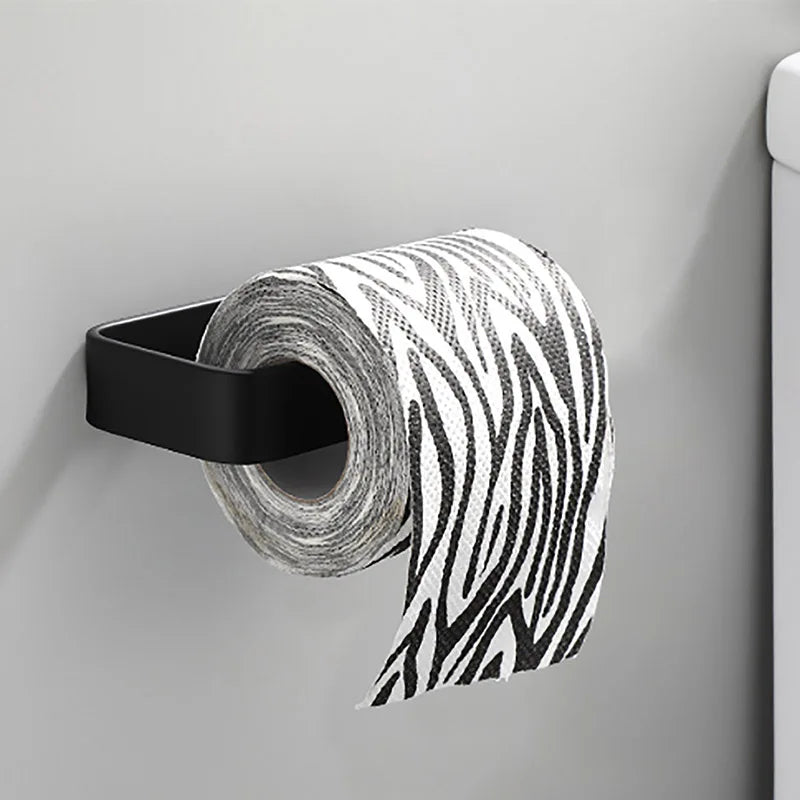 Adhesive Paper Towel Holder, Wall-Mounted Tissue & Toilet Roll Dispenser for Kitchen, Bathroom & Cabinet Storage