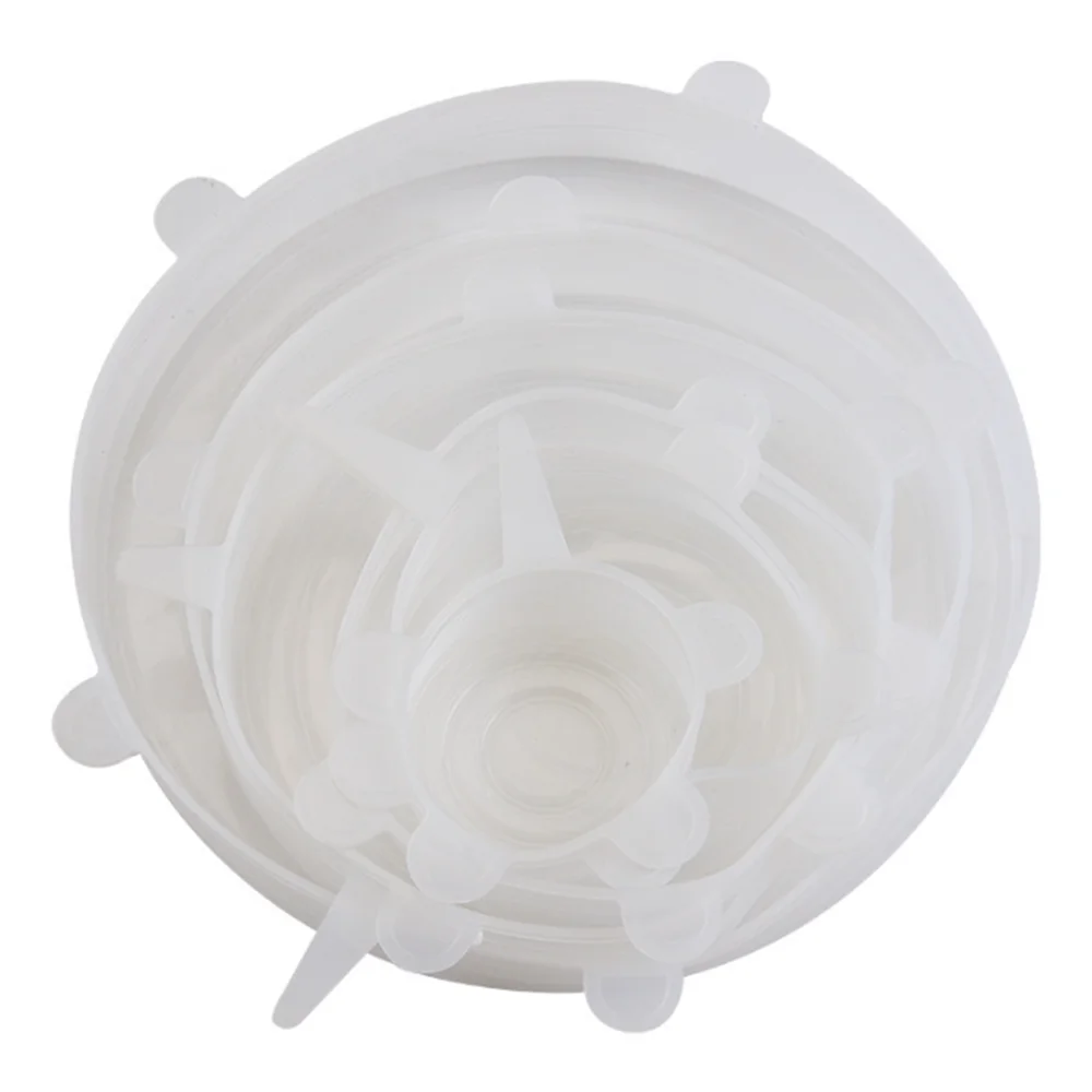 6Pcs Silicone Stretch Lids Set – Reusable Airtight Food Covers