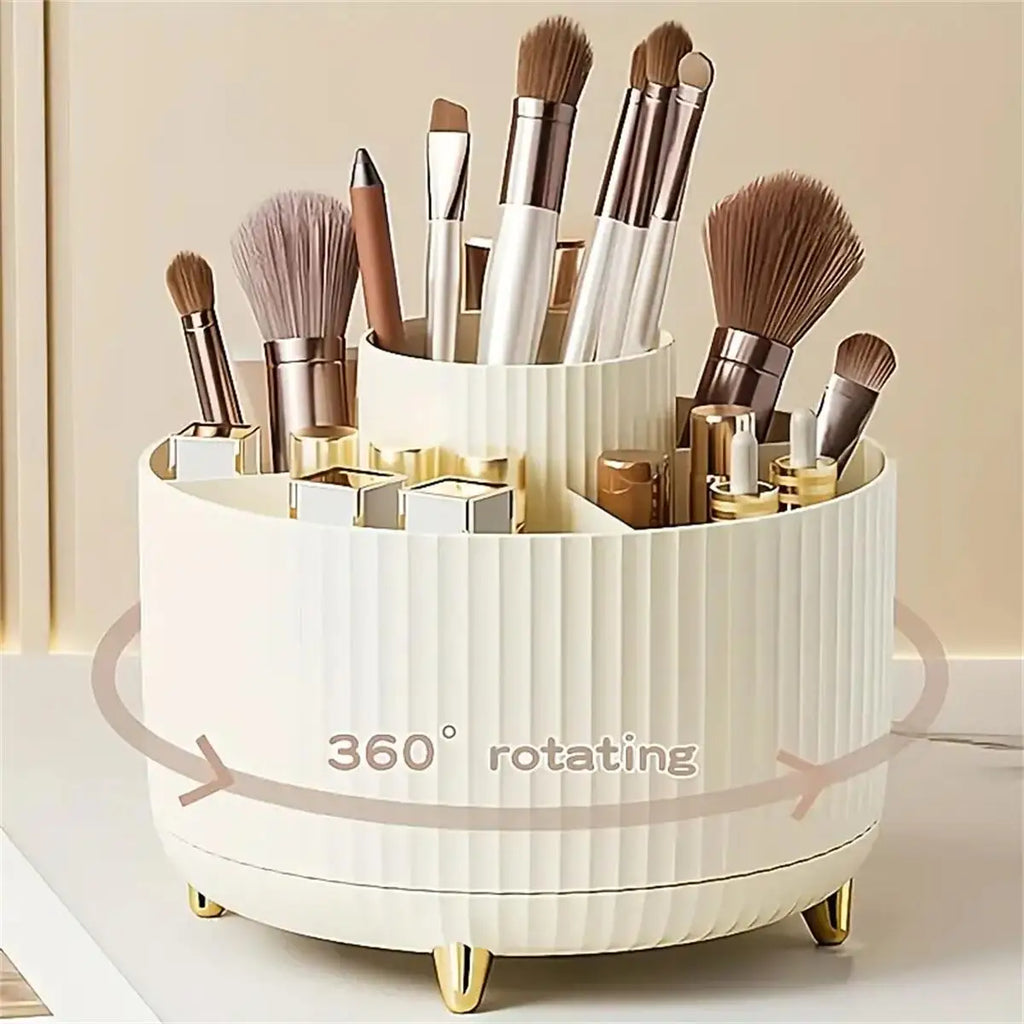 Rotating Makeup Organizer – 360° Easy Access Storage