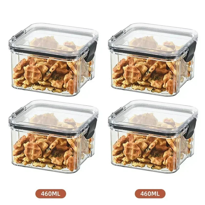 Stackable Airtight Kitchen Storage Containers – Grain & Food Organizer Set