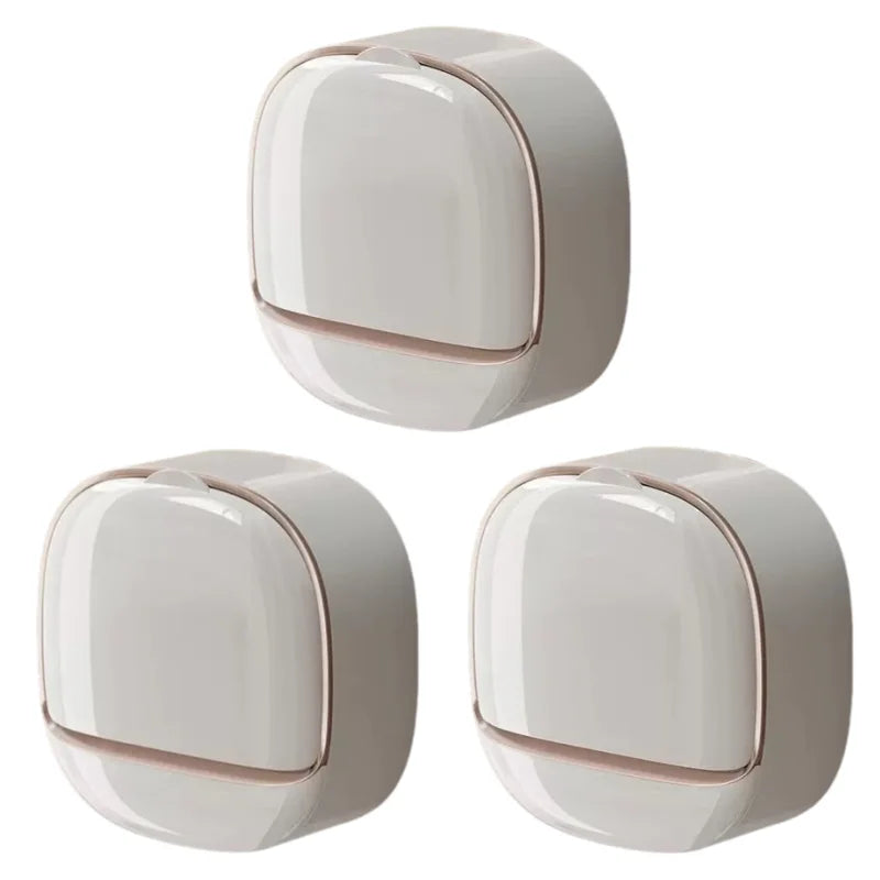 Waterproof Shower Soap Dish with Drainage – Wall-Mounted Hanging Soap Storage Holder