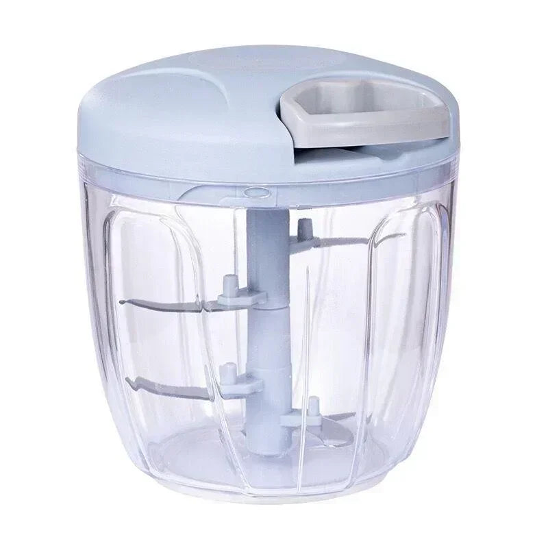 Manual Food Chopper – Pull Cord Vegetable & Garlic Cutter (500/900ML)