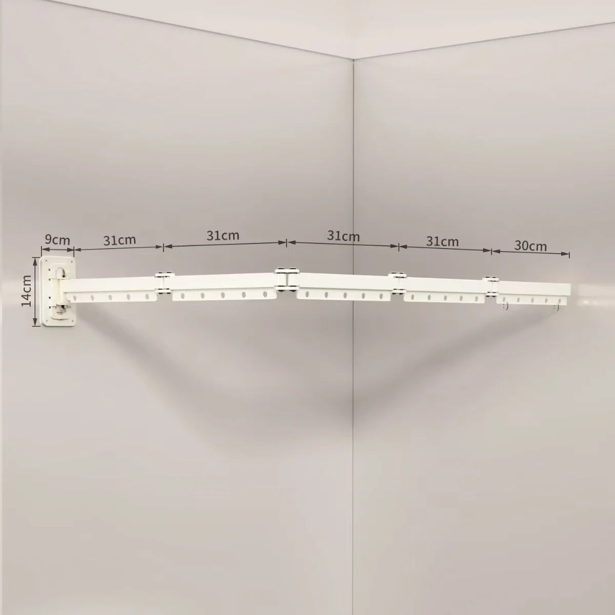 Folding Shower Curtain Set – Space-Saving Dry & Wet Separation