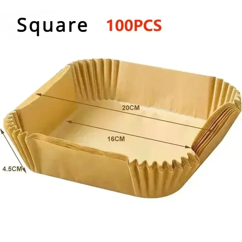 50/100/200Pcs Air Fryer Baking Paper Non-Stick