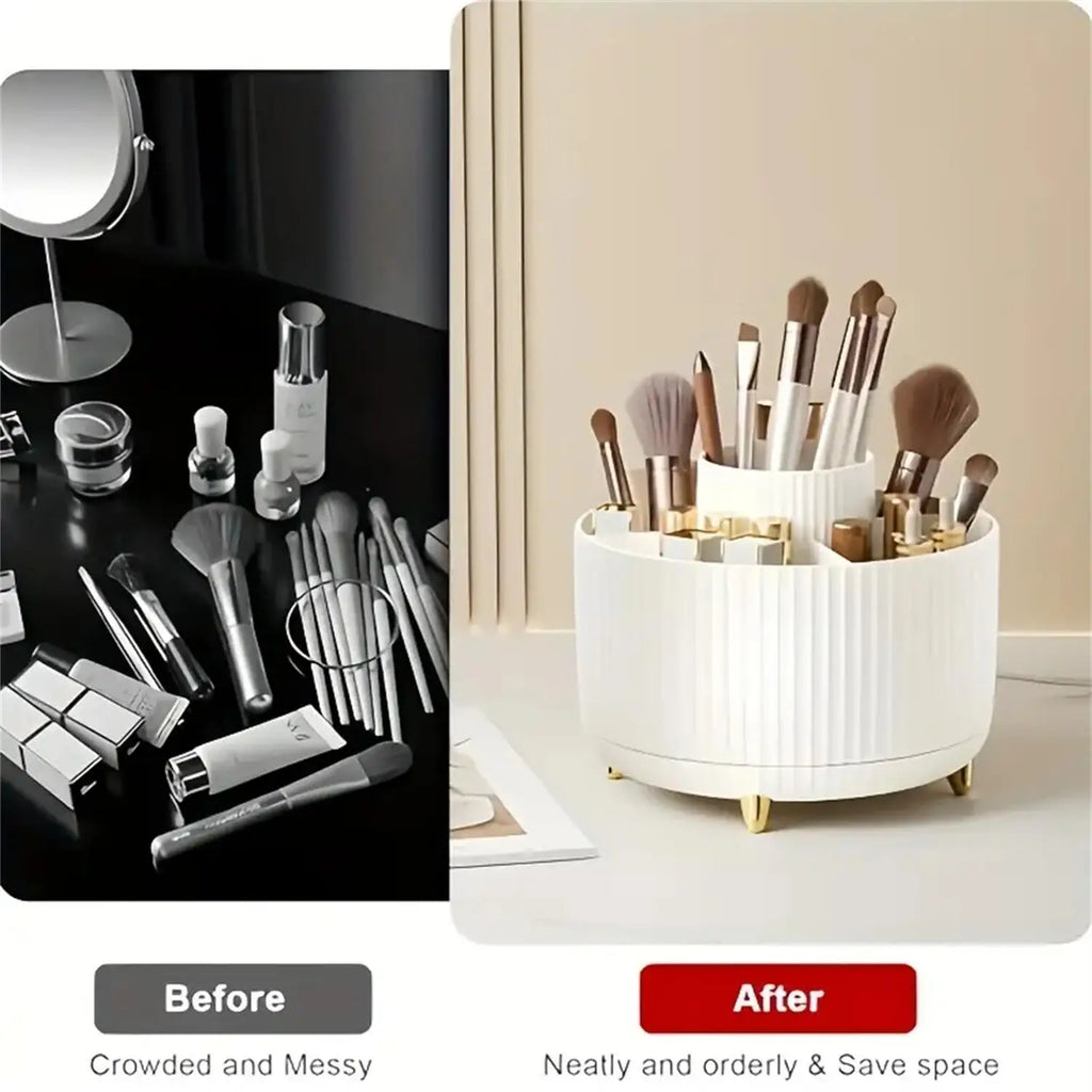 Rotating Makeup Organizer – 360° Easy Access Storage