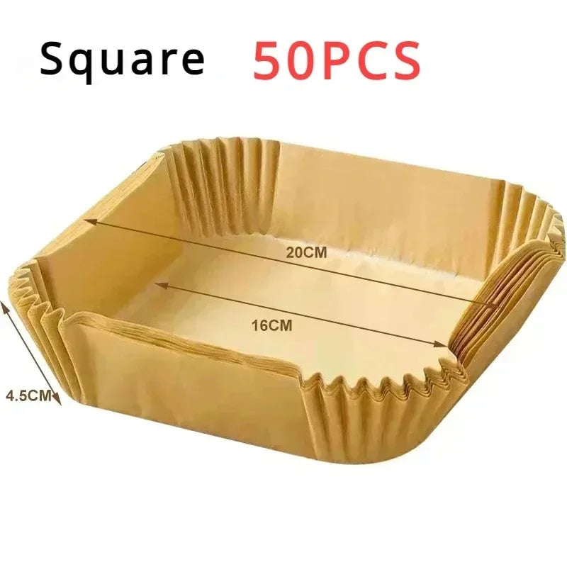 50/100/200Pcs Air Fryer Baking Paper Non-Stick