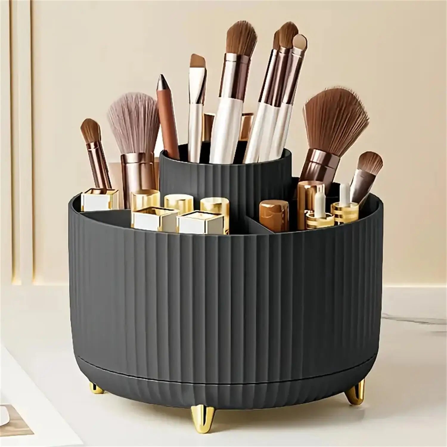 Rotating Makeup Organizer – 360° Easy Access Storage