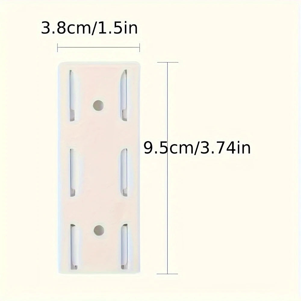 4pcs Socket Holder Set – Self-Adhesive Wall Mount for Power Strips