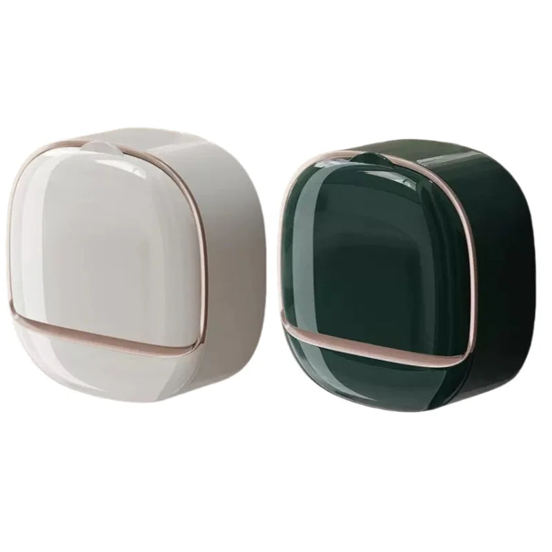 Waterproof Shower Soap Dish with Drainage – Wall-Mounted Hanging Soap Storage Holder