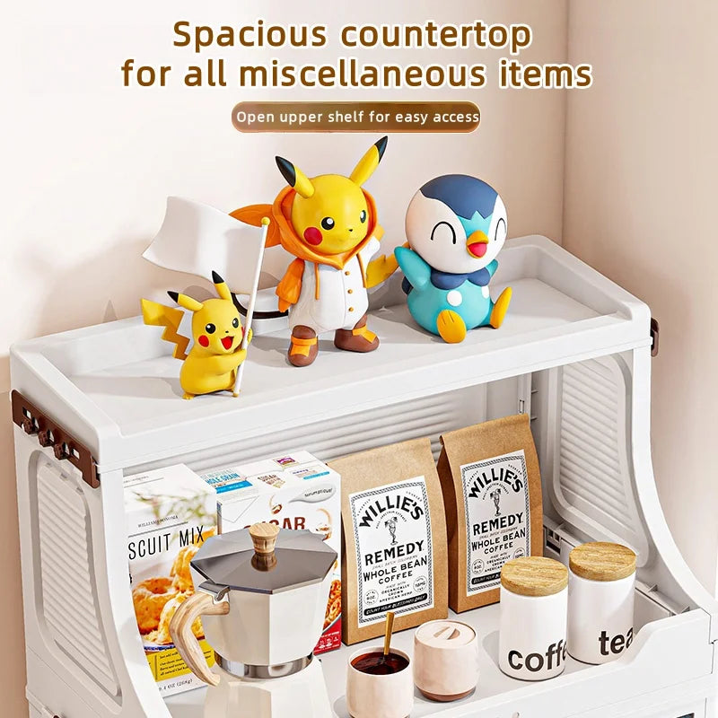 Nest Locker™ Large Foldable Storage Cabinet with Clear Flip-Top & Wheels – Mobile Space-Saving Organizer