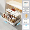 Pull-Out Kitchen Drawer Storage Rack for Cabinets with Smooth Slide Rails