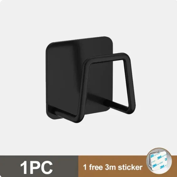 1-8pcs Kitchen Sponge holder Self Adhesive Sink Sponges Drain Drying Rack Wall Hooks Organizer bathroom Storage Rack