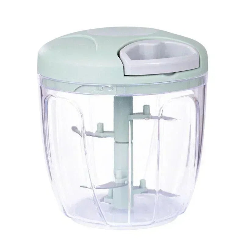 Manual Food Chopper – Pull Cord Vegetable & Garlic Cutter (500/900ML)