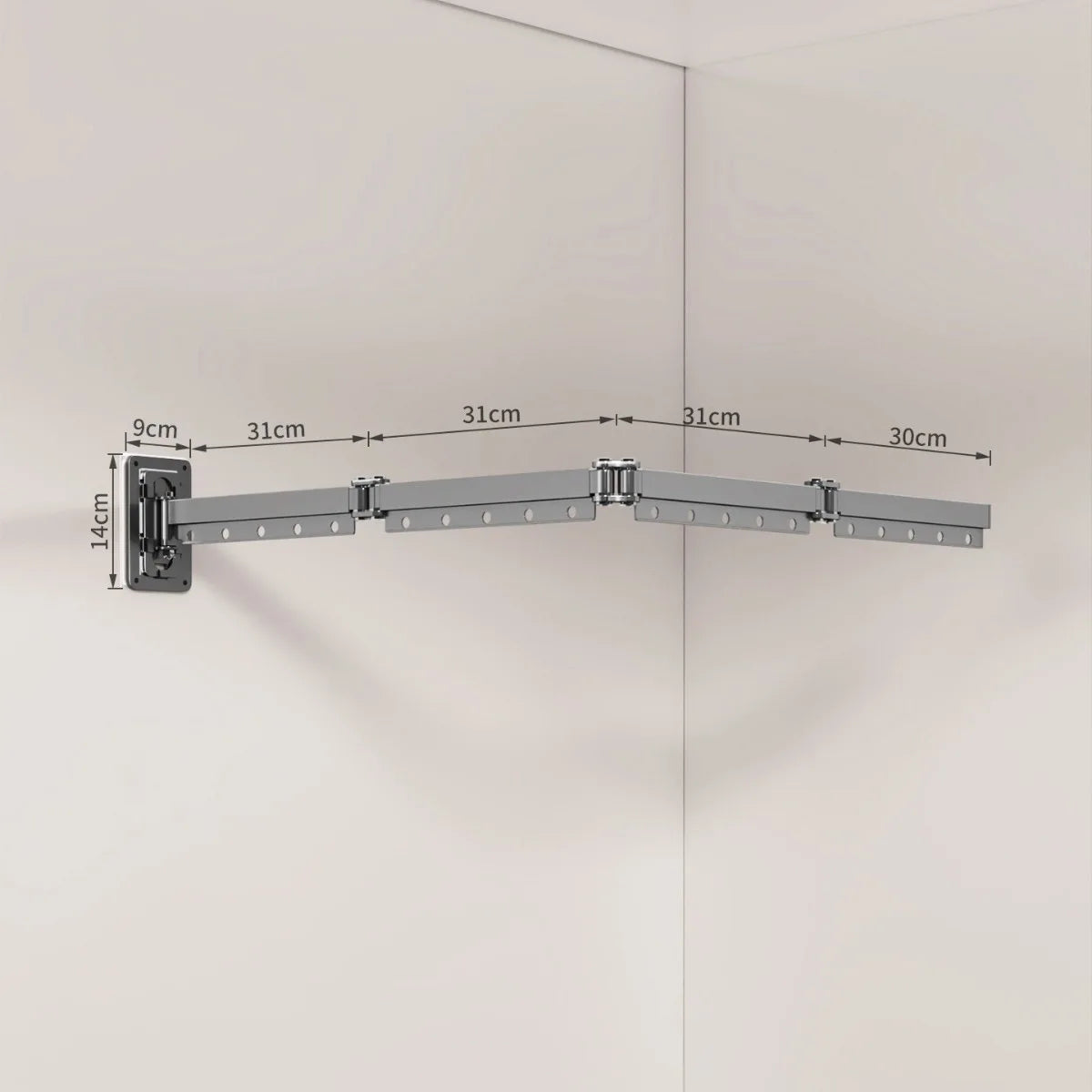 Folding Shower Curtain Set – Space-Saving Dry & Wet Separation