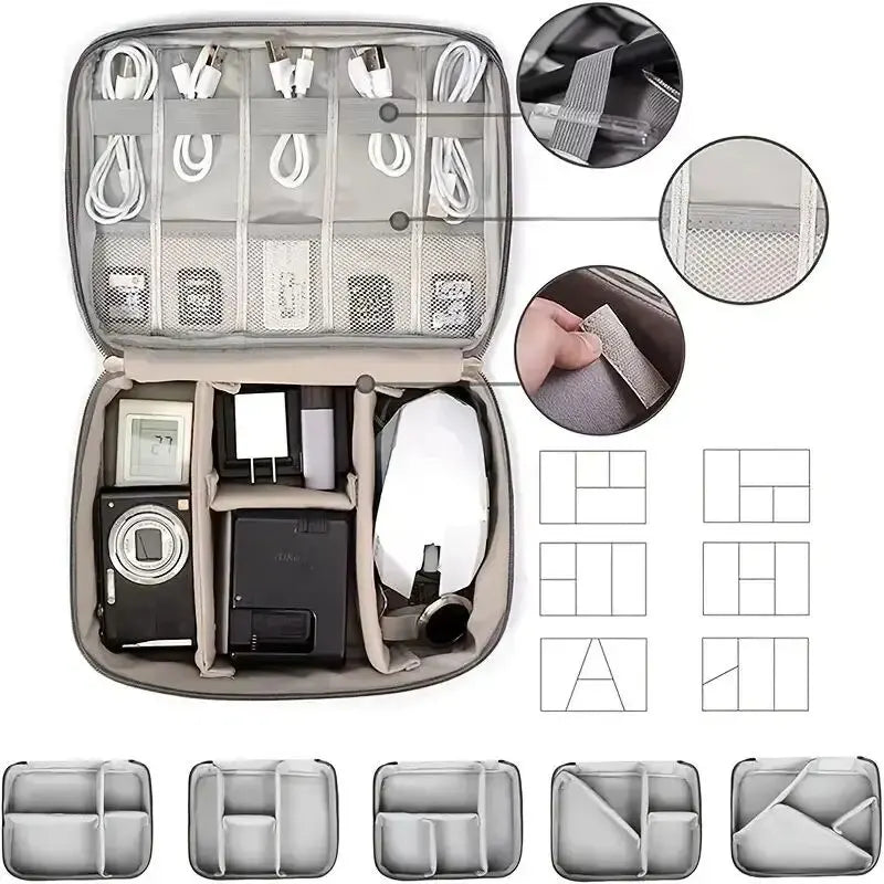 Cable Storage Bag – Portable Organizer for Electronics & Accessories
