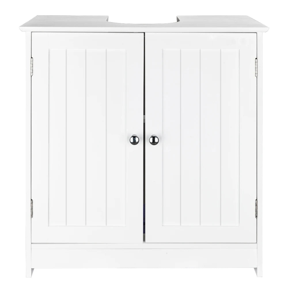 White Storage Cabinet for Bathroom Sink
