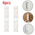 4pcs Socket Holder Set – Self-Adhesive Wall Mount for Power Strips
