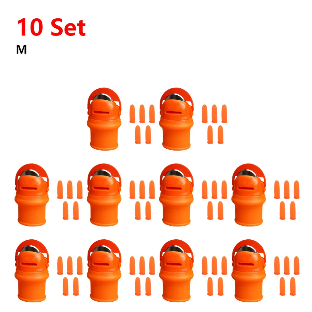 Silicone Finger Cutting Protector with Blade – Garden Harvest Thumb Knife for Vegetables & Plants