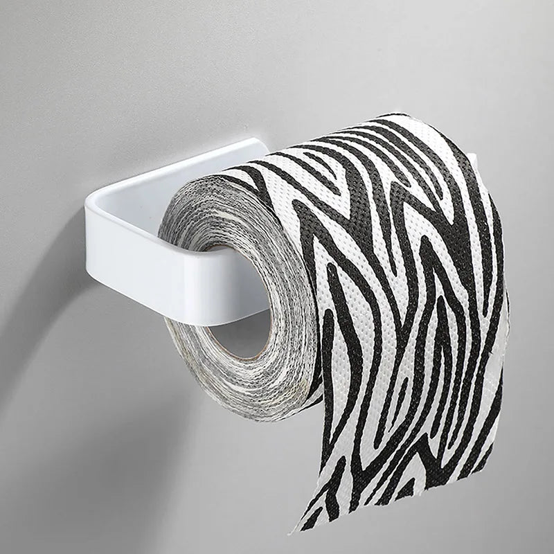 Adhesive Paper Towel Holder, Wall-Mounted Tissue & Toilet Roll Dispenser for Kitchen, Bathroom & Cabinet Storage